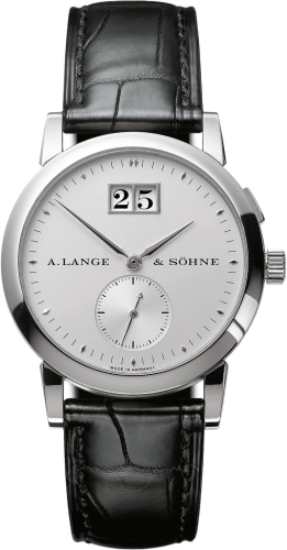 A. Lange & Söhne 105.025 : Saxonia Big Date Platinum / Silver