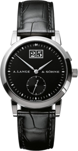 A. Lange & Söhne 105.035 : Saxonia Big Date Platinum / Black