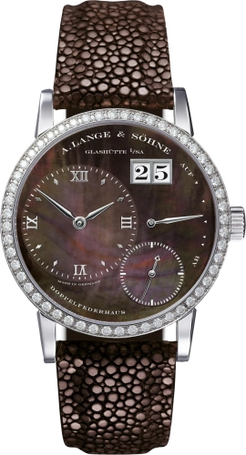 A. Lange & Söhne 813.038 : Kleine Lange 1 Soirée White Gold - Diamond / Brown MOP