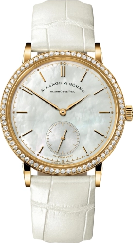 A. Lange & Söhne 840.021 : Saxonia Automatik Yellow Gold - Diamond / MOP