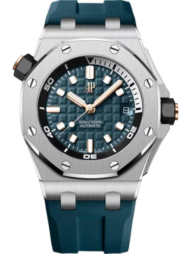 Audemars Piguet 15720ST.OO.A403CA.01 : Royal Oak Offshore Diver Stainless Steel / Teal Blue