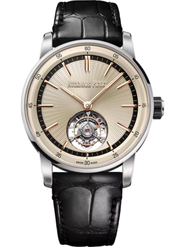 Audemars Piguet 26396NB.OO.D002CR.01 : CODE 11.59 Tourbillon Selfwinding White Gold - Ceramic / Beige