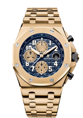 Audemars Piguet 26470BA.OO.1000BA.01 : Royal Oak Offshore 26470 Yellow Gold / Blue