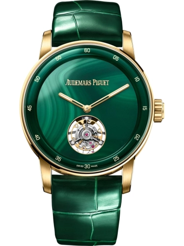 Audemars Piguet 26665BA.OO.D412CR.01 : CODE 11:59 Flying Tourbillon Yellow Gold / Malachite