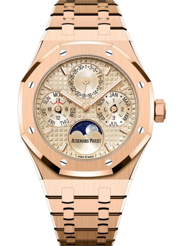 Audemars Piguet 26684OR.OO.1356OR.01 : Royal Oak Perpetual Calendar 38 Pink Gold / Pink