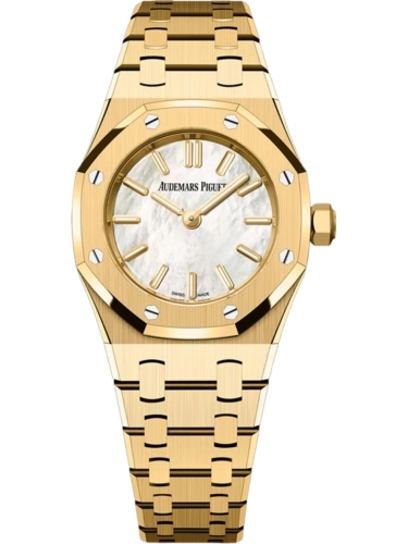 Audemars Piguet 67630BA.OO.1312BA.03-B : Royal Oak Mini Quartz Yellow Gold / MOP