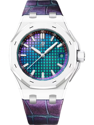 Audemars Piguet 77605CB.OO.A422CR.01 : Royal Oak Offshore Selfwinding 37 White Ceramic / Chameleon