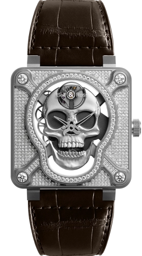 Bell & Ross BR01-SKULL-SK-FLD : BR-01 Laughing Skull