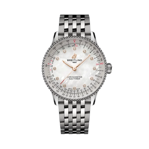 Breitling A17327211A1A1 : Navitimer Automatic 36 Stainless Steel / MOP / Bracelet / UK