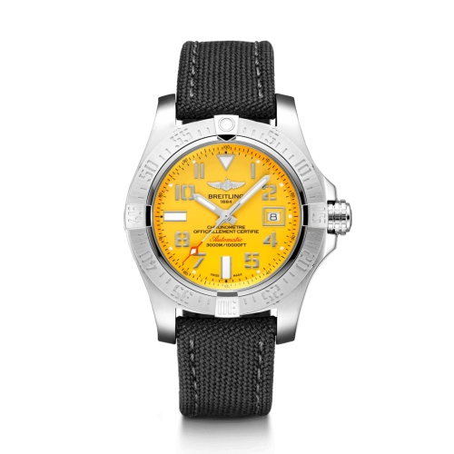 Breitling A17331101I1W1 : Avenger II Seawolf Stainless Steel / Cobra Yellow / Military / Pin