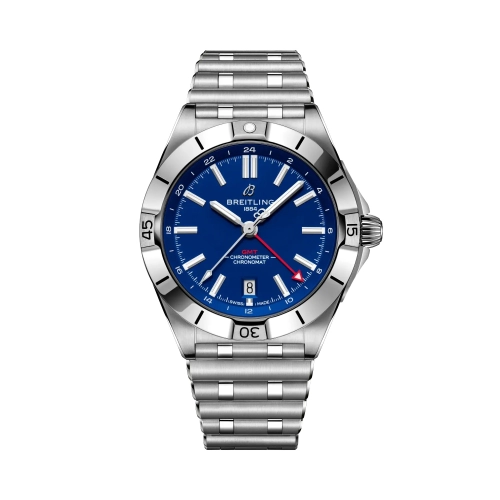 Breitling A32398B21C1A1 : Breitling Chronomat Automatic GMT 40 NFL Buffalo Bills Edition