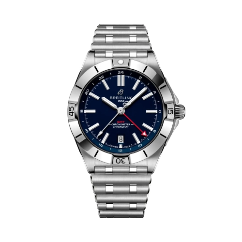 Breitling A32398E41C1A1 : Breitling Chronomat Automatic GMT 40 NFL New England Patriots Edition