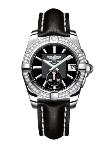Breitling A3733053/BA33/414X/A16BA.1 : Galactic 36 Automatic Stainless Steel / Diamond / Volcano Black / Calf