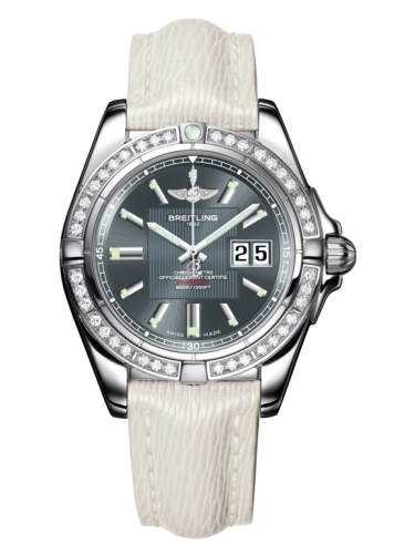 Breitling A49350LA.F549.237X : Galactic 41 Stainless Steel / Diamond / Tomcat Gray / Sahara
