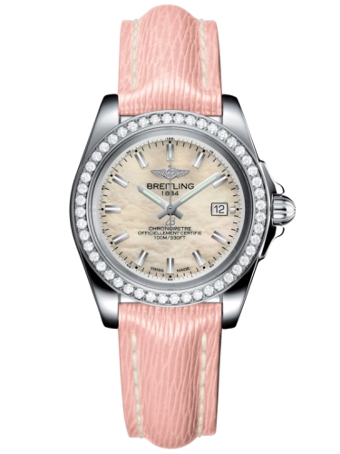 Breitling A7133053/A800/238X/A14BA.1 : Galactic 32 Sleek Edition Stainless Steel / Diamond / Pearl / Sahara