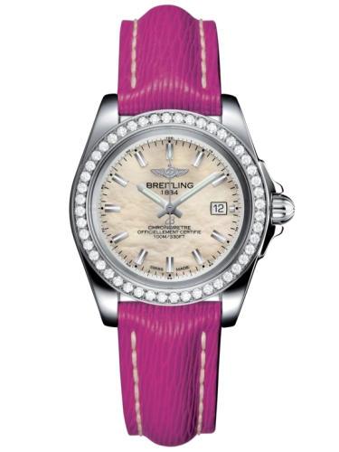 Breitling A7133053/A800/241X/A14BA.1 : Galactic 32 Sleek Edition Stainless Steel / Diamond / Pearl / Sahara