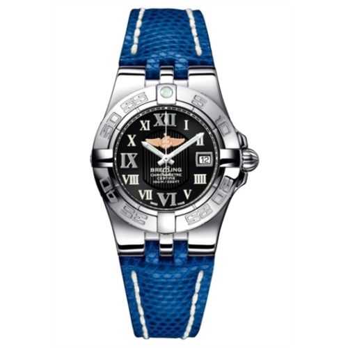 Breitling A71340L2.B950.163Z : Galactic 30 Black / Roman / Blue Teju