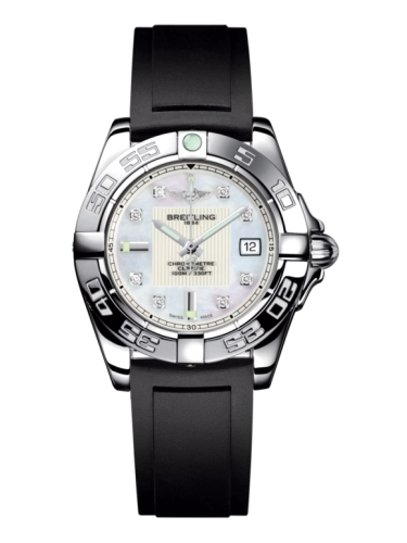 Breitling A71356L2.A708.133S : Galactic 32 Stainless Steel / Pearl Diamond / Rubber