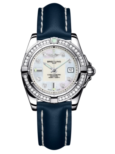 Breitling A71356LA.A708.116X : Galactic 32 Stainless Steel / Diamond / Pearl Diamond / Calf