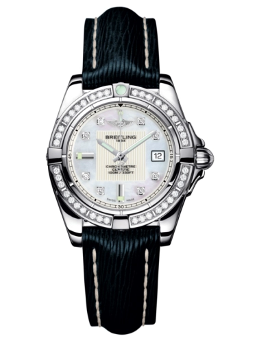 Breitling A71356LA.A708.210X : Galactic 32 Stainless Steel / Diamond / Pearl Diamond / Sahara