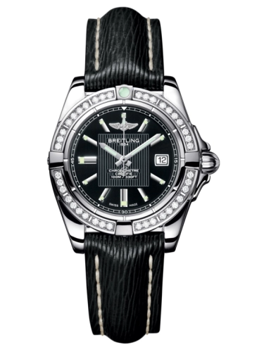 Breitling A71356LA.BA10.208X : Galactic 32 Stainless Steel / Diamond / Trophy Black / Sahara