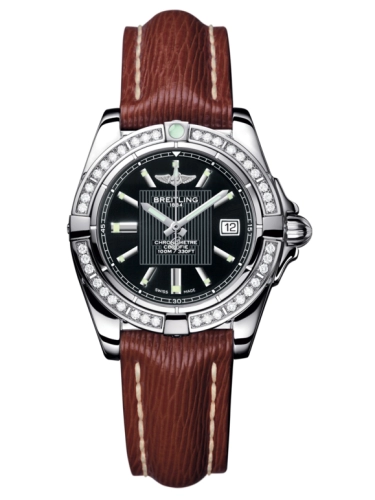 Breitling A71356LA.BA10.211X : Galactic 32 Stainless Steel / Diamond / Trophy Black / Sahara
