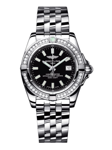 Breitling A71356LA.BE76.367A : Galactic 32 Stainless Steel / Diamond / Onyx Black / Bracelet
