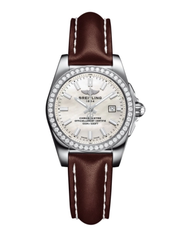 Breitling A7234853/A784/484X/A12BA.1 : Galactic 29 Stainless Steel / Diamond / Pearl / Calf