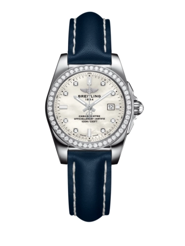 Breitling A7234853/A785/486X/A12BA.1 : Galactic 29 Stainless Steel / Diamond / Pearl Diamond / Calf