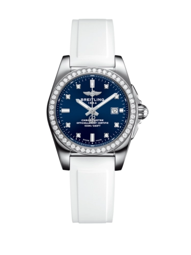 Breitling A7234853/C965/249S/A12S.1 : Galactic 29 Stainless Steel / Diamond / Horizon Blue Diamond / Rubber
