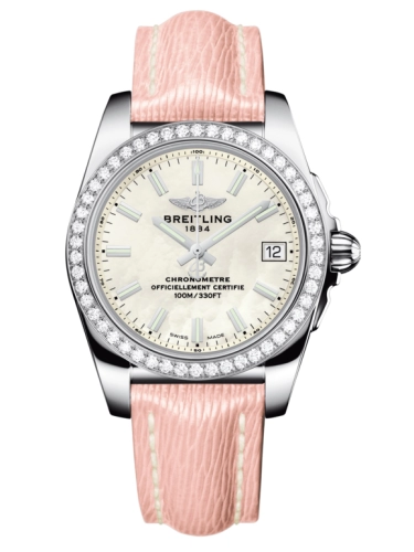 Breitling A7433053.A779.239X : Galactic 36 Stainless Steel / Diamond / Pearl / Sahara