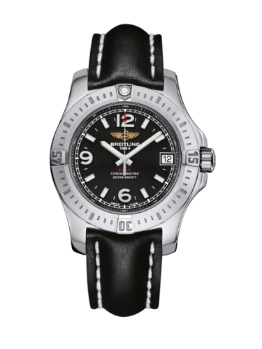 Breitling A7438911/BD82/414X/A16BA.1 : Colt 36 Volcano Black / Calf / Pin