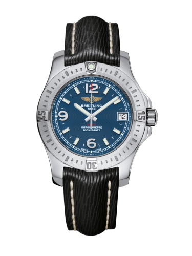 Breitling A7438911/C913/213X/A16BA.1 : Colt 36 Mariner Blue / Sahara / Pin