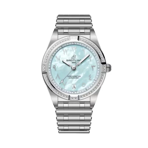 Breitling A773102B1C1A1 : Chronomat 32 Stainless Steel - Diamond / MOP - Arabic