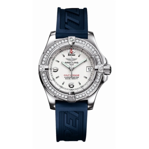 Breitling A7738011.G600.125S : Colt Oceane Diamond / Silver / Rubber