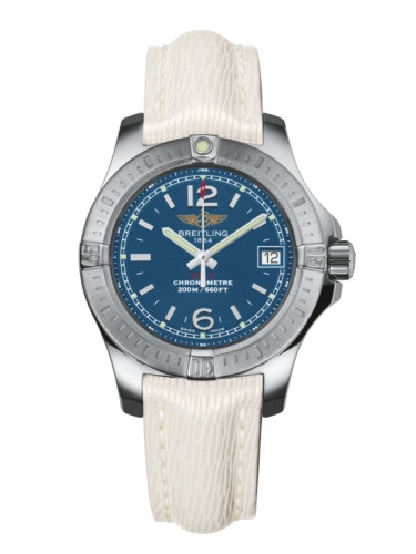 Breitling A7738811/C908/235X/A14BA.1 : Colt Lady Mariner Blue / Sahara / Pin