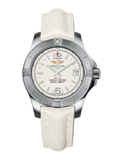 Breitling A7738811/G793/235X/A14BA.1 : Colt Lady Stratus Silver / Sahara / Pin