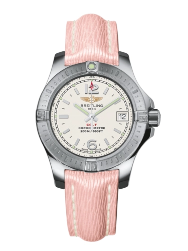 Breitling A7738811/G793/238X/A14BA.1 : Colt Lady Stratus Silver / Sahara / Pin