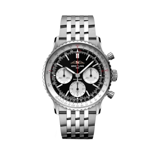 Breitling AB0139211B1A1 : Navitimer B01 Chronograph 41 Stainless Steel / Black / Bracelet