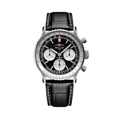 Breitling AB0139211B1P1 : Navitimer B01 Chronograph 41 Stainless Steel / Black / Alligator