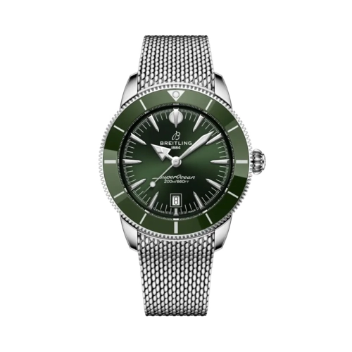 Breitling AB3112361L1A1 : Superocean Heritage B31 Automatic 44 Stainless Steel / Green / Milanese