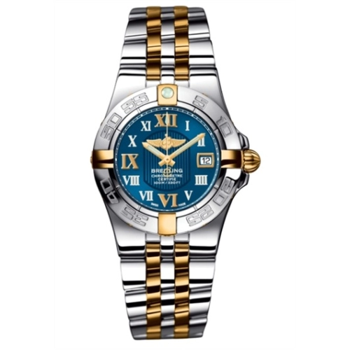Breitling B71340L2.C779.368D : Galactic 30 Two Tone Blue / Roman / Two Tone Bracelet