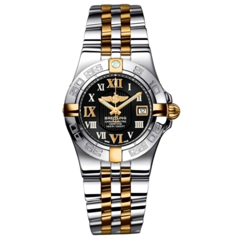 Breitling B71340L2B951368D : Galactic 30 Two Tone Black / Roman / Two-Tone Bracelet