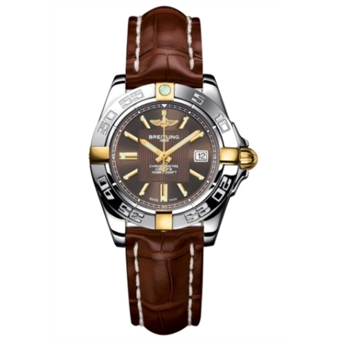 Breitling B71356L2.Q580.778P : Galactic 32 Two Tone Bronze / Alligator