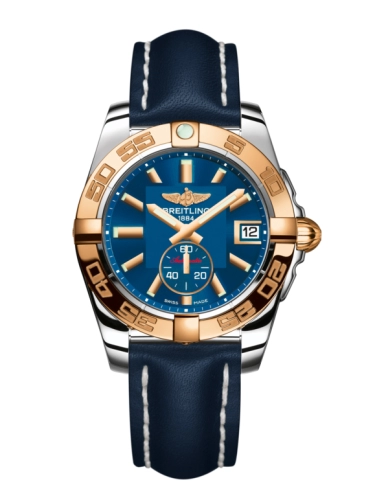 Breitling C3733012/C831/194X/A16BA.1 : Galactic 36 Automatic Stainless Steel / Rose Gold / Gun Blue / Calf