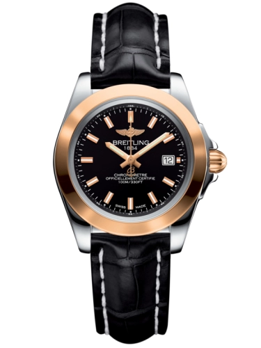 Breitling C7133012/BF65/777P/A14BA.1 : Galactic 32 Sleek Edition Stainless Steel / Rose Gold / Trophy Black / Croco