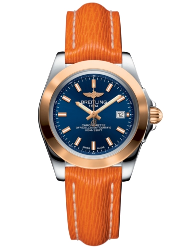 Breitling C7133012/C952/212X/A14BA.1 : Galactic 32 Sleek Edition Stainless Steel / Rose Gold / Horizon Blue / Sahara