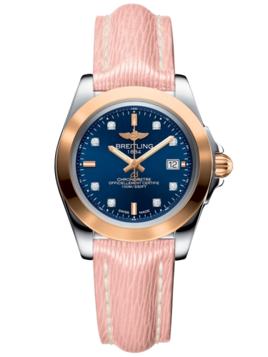 Breitling C7133012/C967/238X/A14BA.1 : Galactic 32 Sleek Edition Stainless Steel / Rose Gold / Horizon Blue Diamond / Sahara