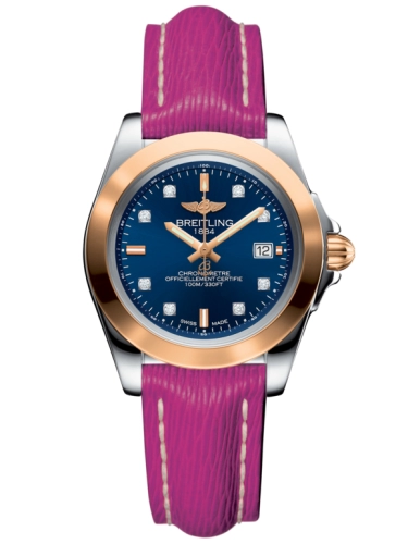 Breitling C7133012/C967/241X/A14BA.1 : Galactic 32 Sleek Edition Stainless Steel / Rose Gold / Horizon Blue Diamond / Sahara