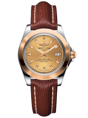 Breitling C7133012/H549/211X/A14BA.1 : Galactic 32 Sleek Edition Stainless Steel / Rose Gold / Golden Sun / Sahara